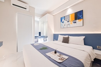 minimalist functional studio at transpark bintaro apartment