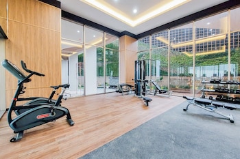 minimalist functional studio at transpark bintaro apartment