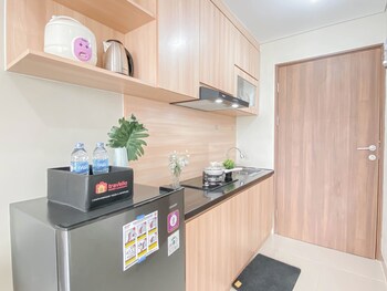 soft ivory studio at royal sentul park apartment