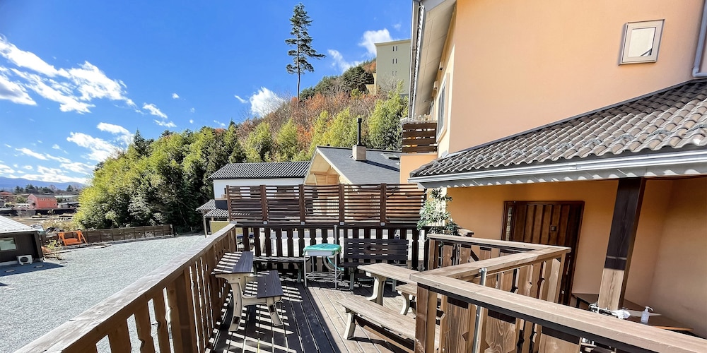 lodge orange cabin