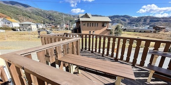 lodge orange cabin