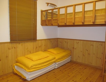 lodge orange cabin