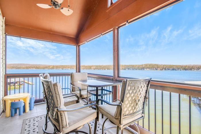 poolside condo with amazing lake views and design