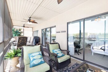 amazing main channel views with screened balcony