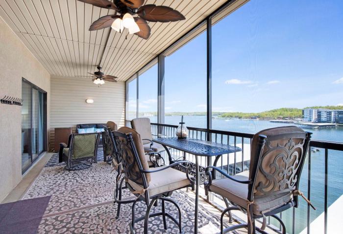 amazing main channel views with screened balcony