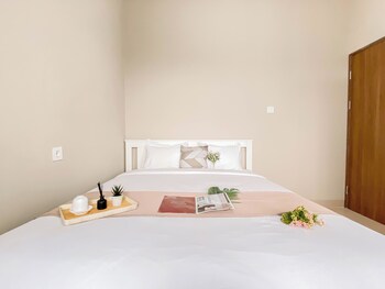 cream tone 1br at royal sentul park apartment