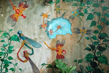 barong retreat villa ubud with hammock terrace garden and koi pond