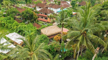 barong retreat villa ubud with hammock terrace garden and koi pond