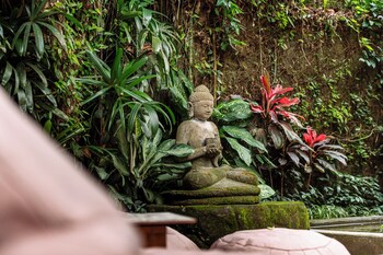 barong retreat villa ubud with hammock terrace garden and koi pond