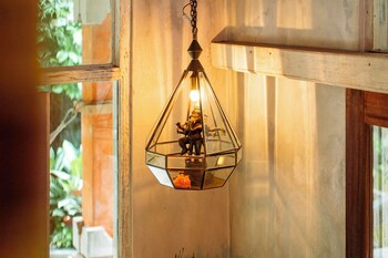 barong retreat villa ubud with hammock terrace garden and koi pond