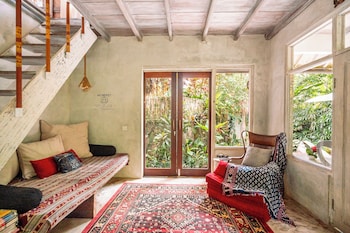barong retreat villa ubud with hammock terrace garden and koi pond