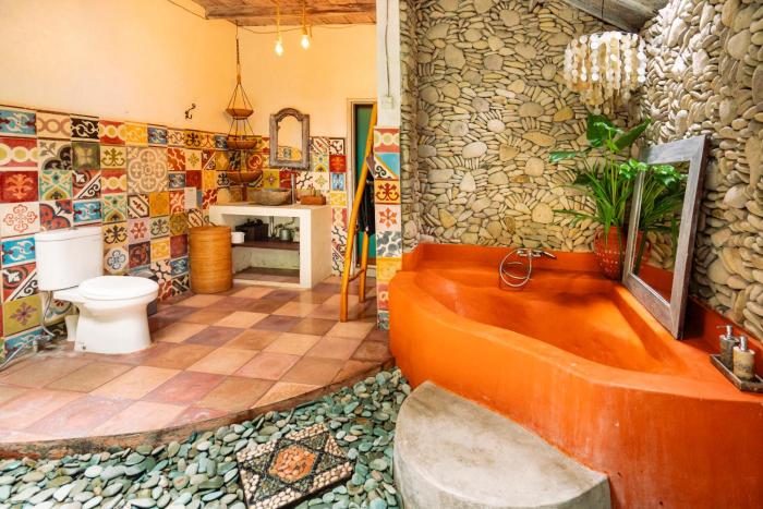 barong retreat villa ubud with hammock terrace garden and koi pond