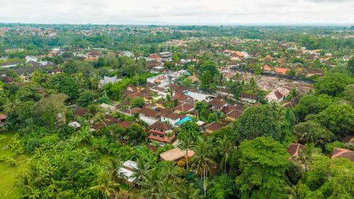 barong retreat villa ubud with hammock terrace garden and koi pond