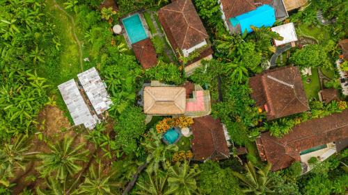 barong retreat villa ubud with hammock terrace garden and koi pond