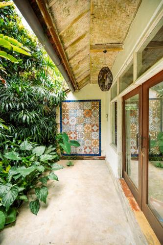 barong retreat villa ubud with hammock terrace garden and koi pond