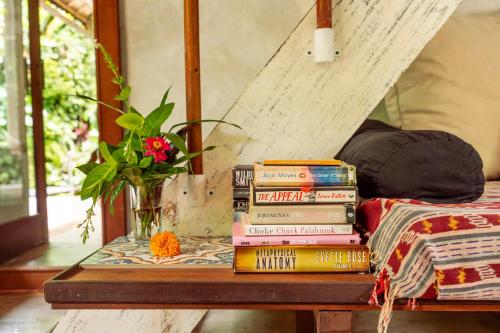barong retreat villa ubud with hammock terrace garden and koi pond