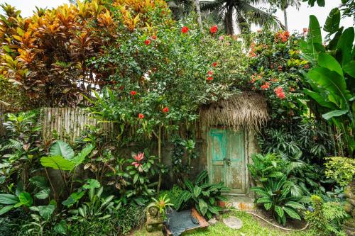 barong retreat villa ubud with hammock terrace garden and koi pond