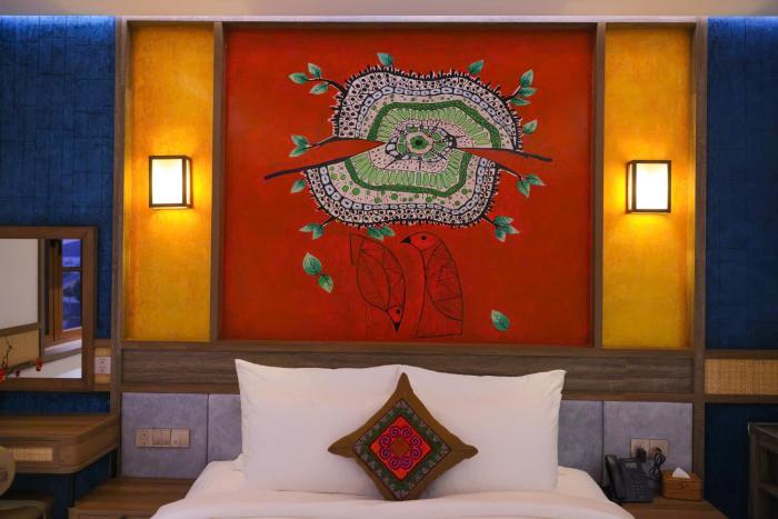 zao hotel firework and sea view