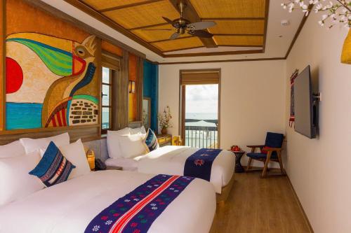zao hotel firework and sea view