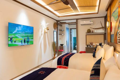 zao hotel firework and sea view