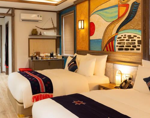 zao hotel firework and sea view
