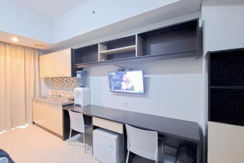 best view studio at apartment skyland city jatinangor