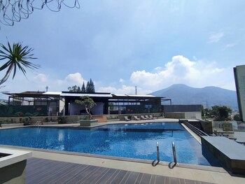best view studio at apartment skyland city jatinangor