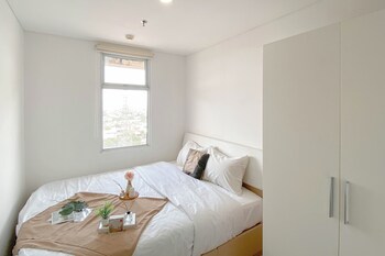 simple grey 1br at vittoria residence apartment