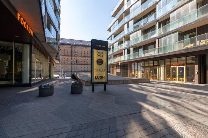 city center with free parking and sauna