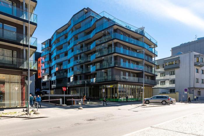 city center with free parking and sauna