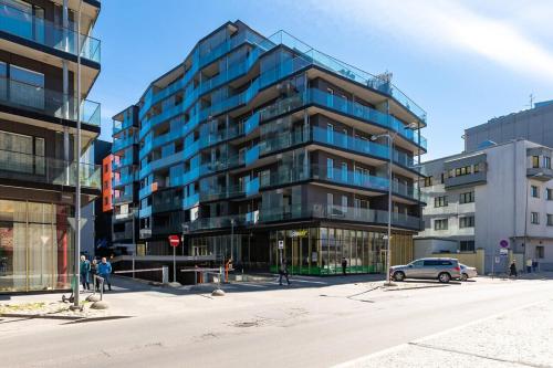 city center with free parking and sauna