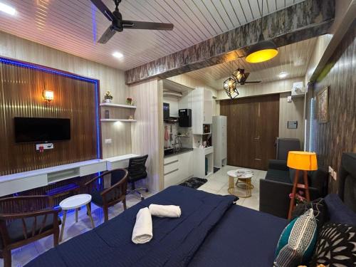 spacious 1bhk for 6 guests king and sofa beds zirakpur chandigarh mohali tricity