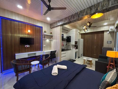 spacious 1bhk for 6 guests king and sofa beds zirakpur chandigarh mohali tricity
