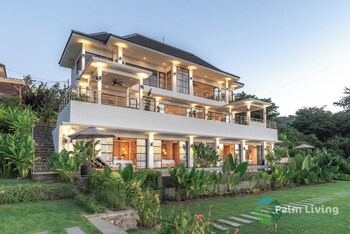 villa sunset