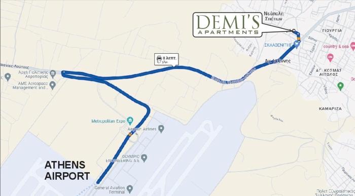 demis apartments near athens airport