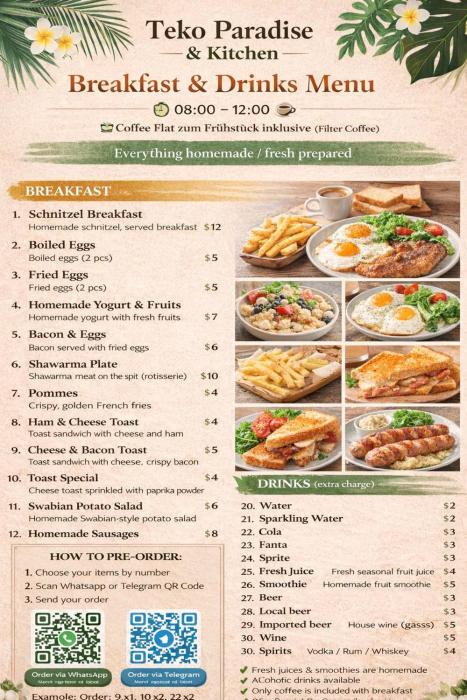 teko paradise and kitchen