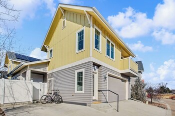 modern urban retreat near old town fire pit arcade bikes
