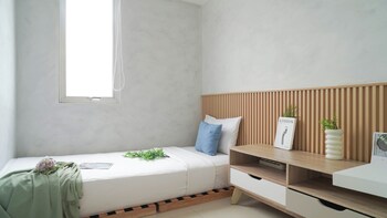 pleasant white 3br at bassura city apartment