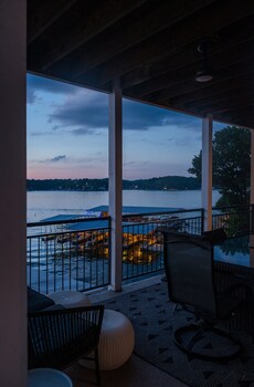 upscale lakefront condo at 2mm with pools slip and main channel views