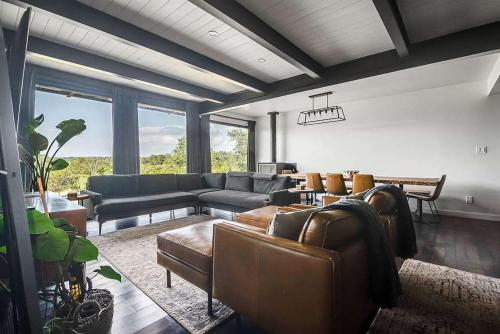luxury 4 bedroom container home hot tub and firepit