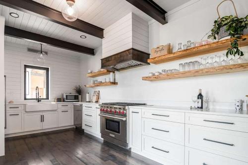 luxury 4 bedroom container home hot tub and firepit