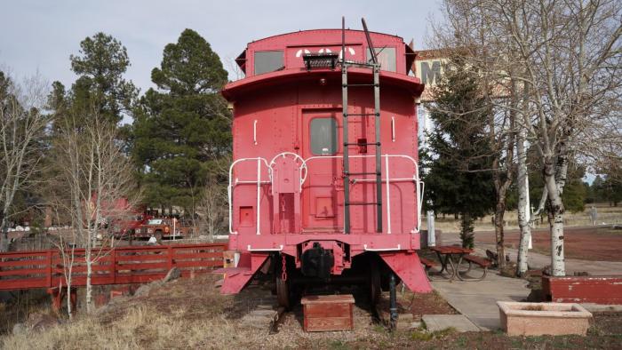 historic caboose on route 66