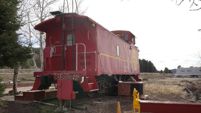 historic caboose on route 66