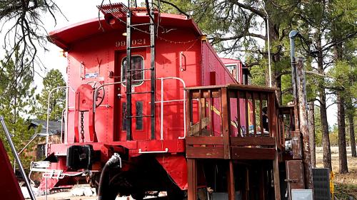 historic caboose on route 66