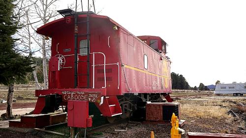 historic caboose on route 66
