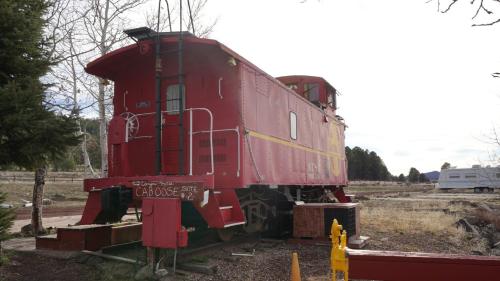 historic caboose on route 66