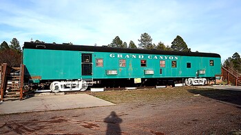railcar on historic route 66