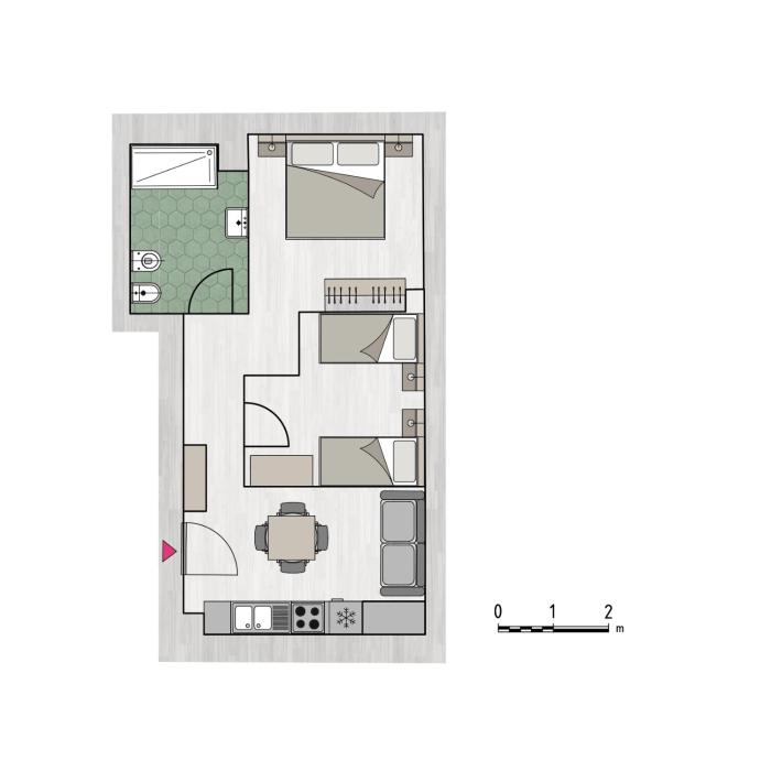 west side bologna apartment