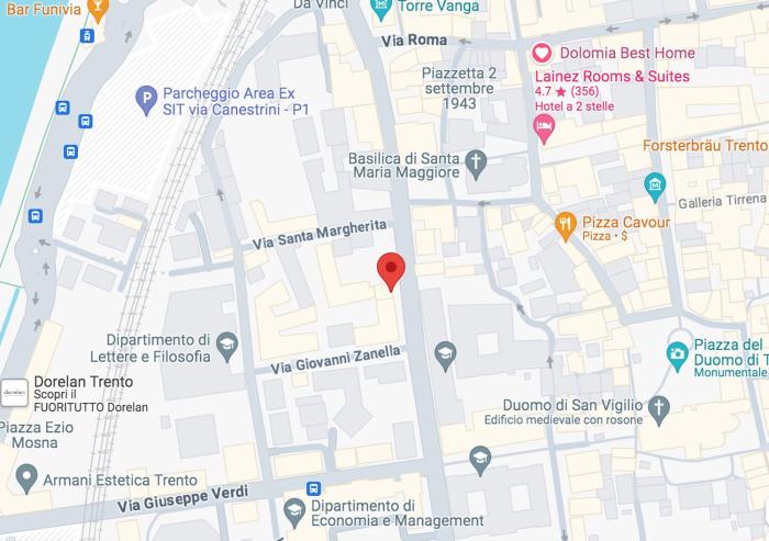 alloggio in pieno centro a trento