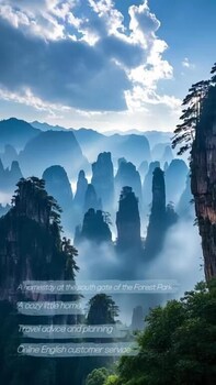 zhangjiajie southgate flower garden lodge at the park entrance